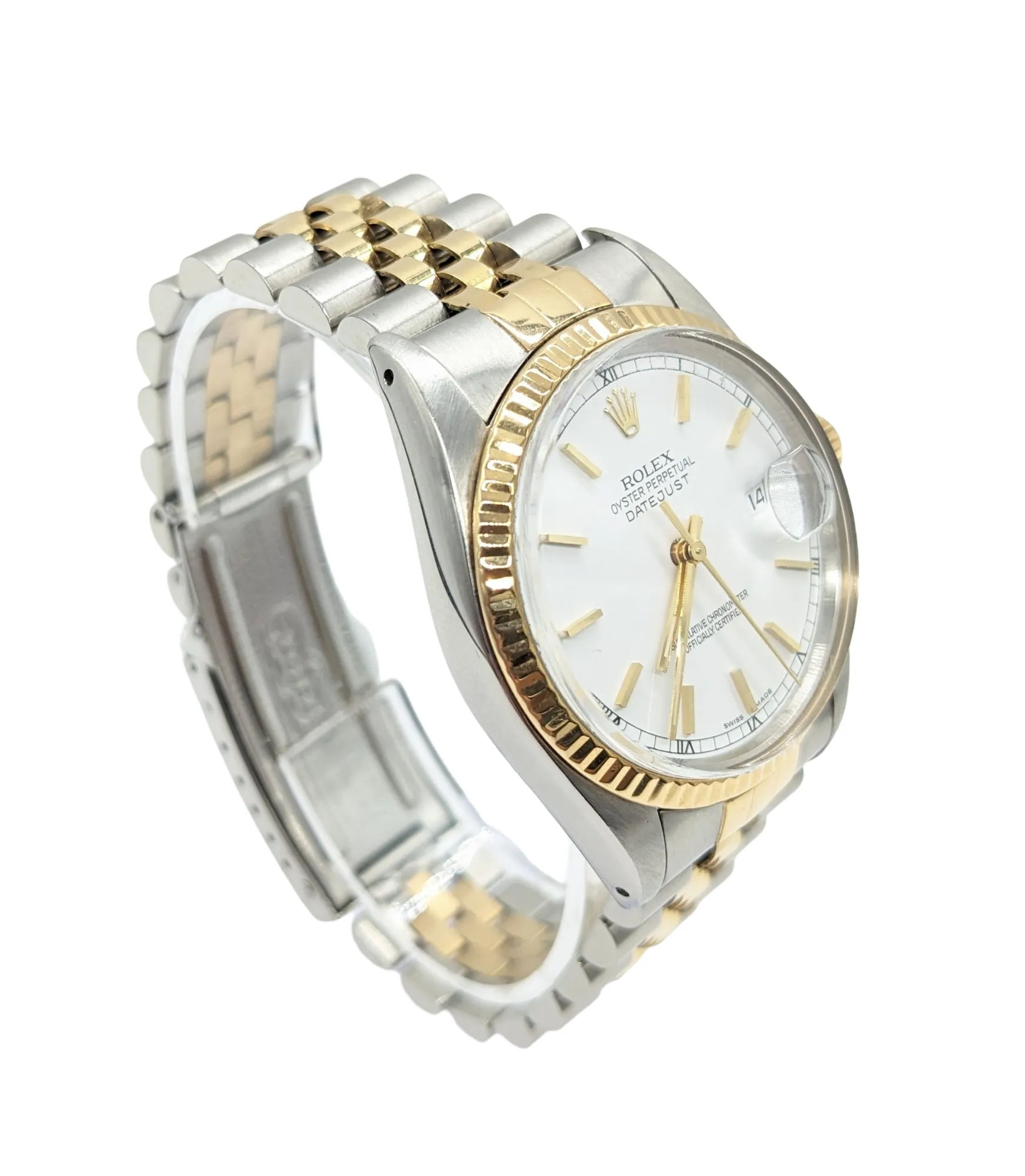 36 mm Rolex Two Tone Datejust Watch