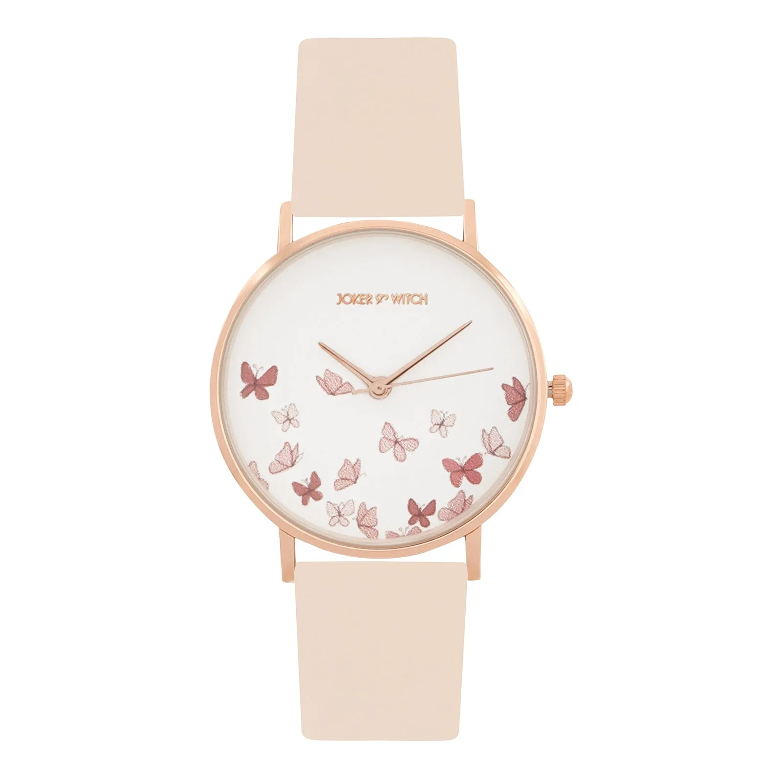 Ambrosia Beige PU Strap Watch