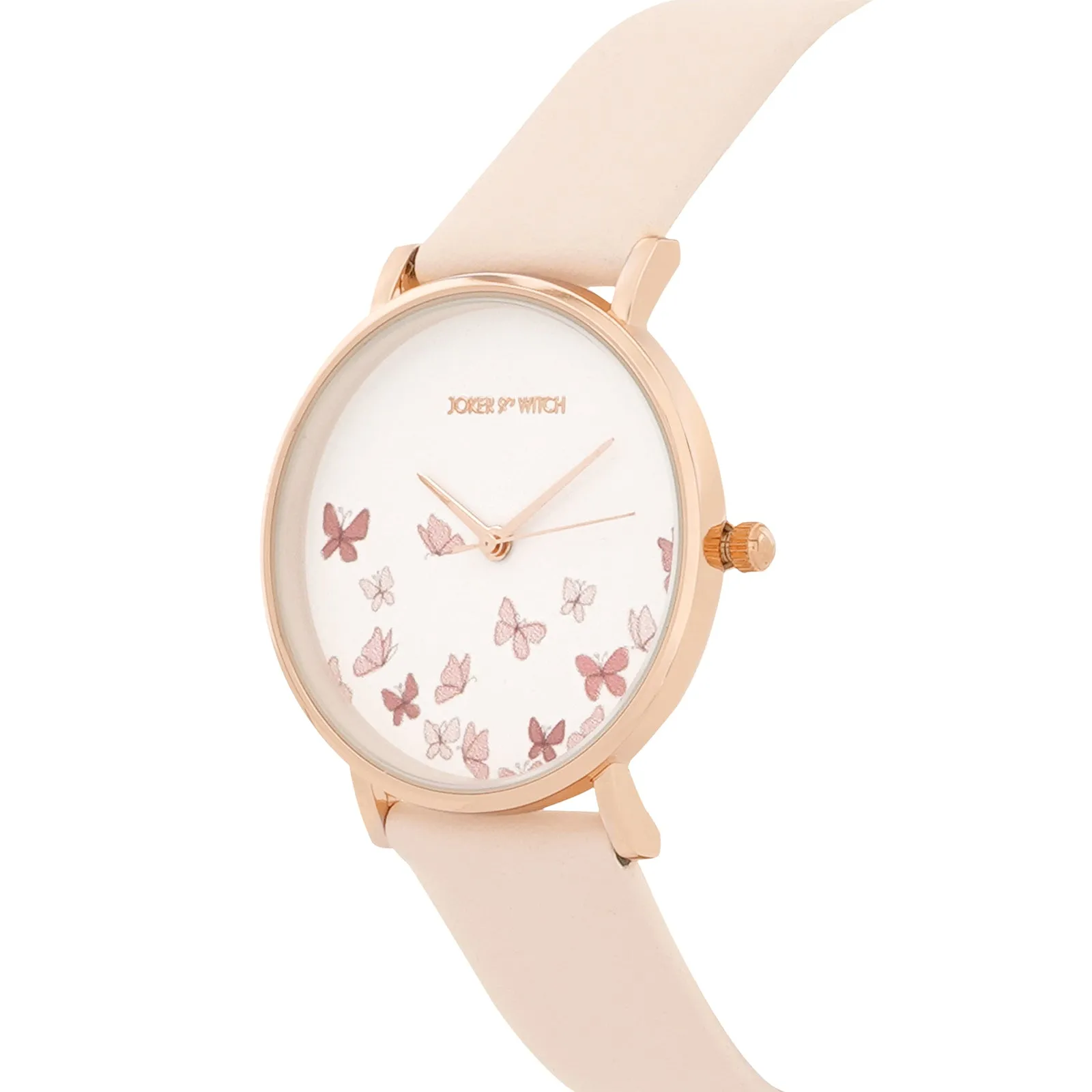 Ambrosia Beige PU Strap Watch