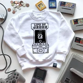 Arcade Birthday Kids Sweater