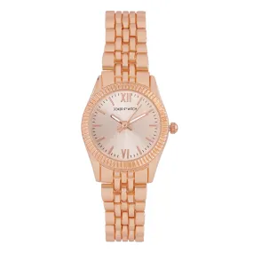 Arina All Rosegold Metallic Strap Watch