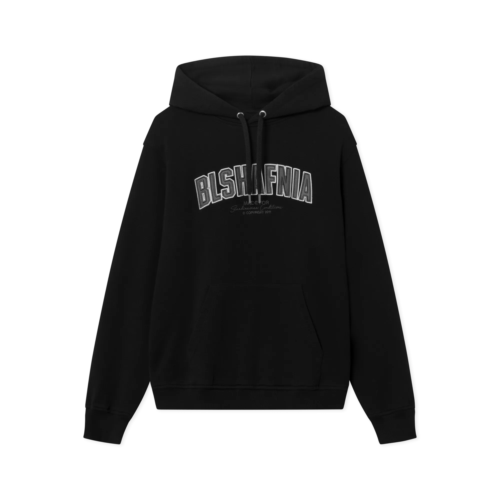 Backstage Applique Hoodie - Black