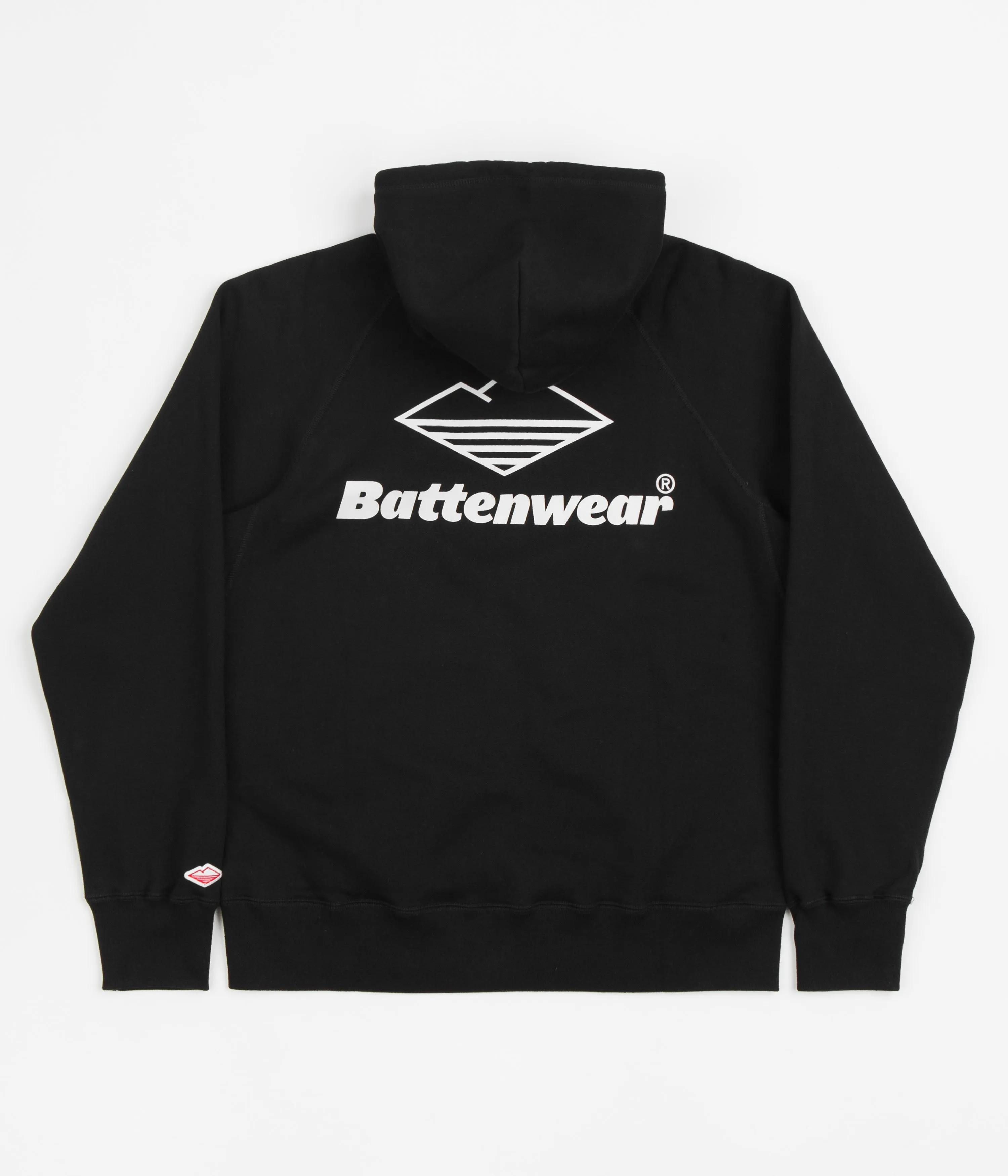 Battenwear Team Reach Up Zip Hoodie - Black