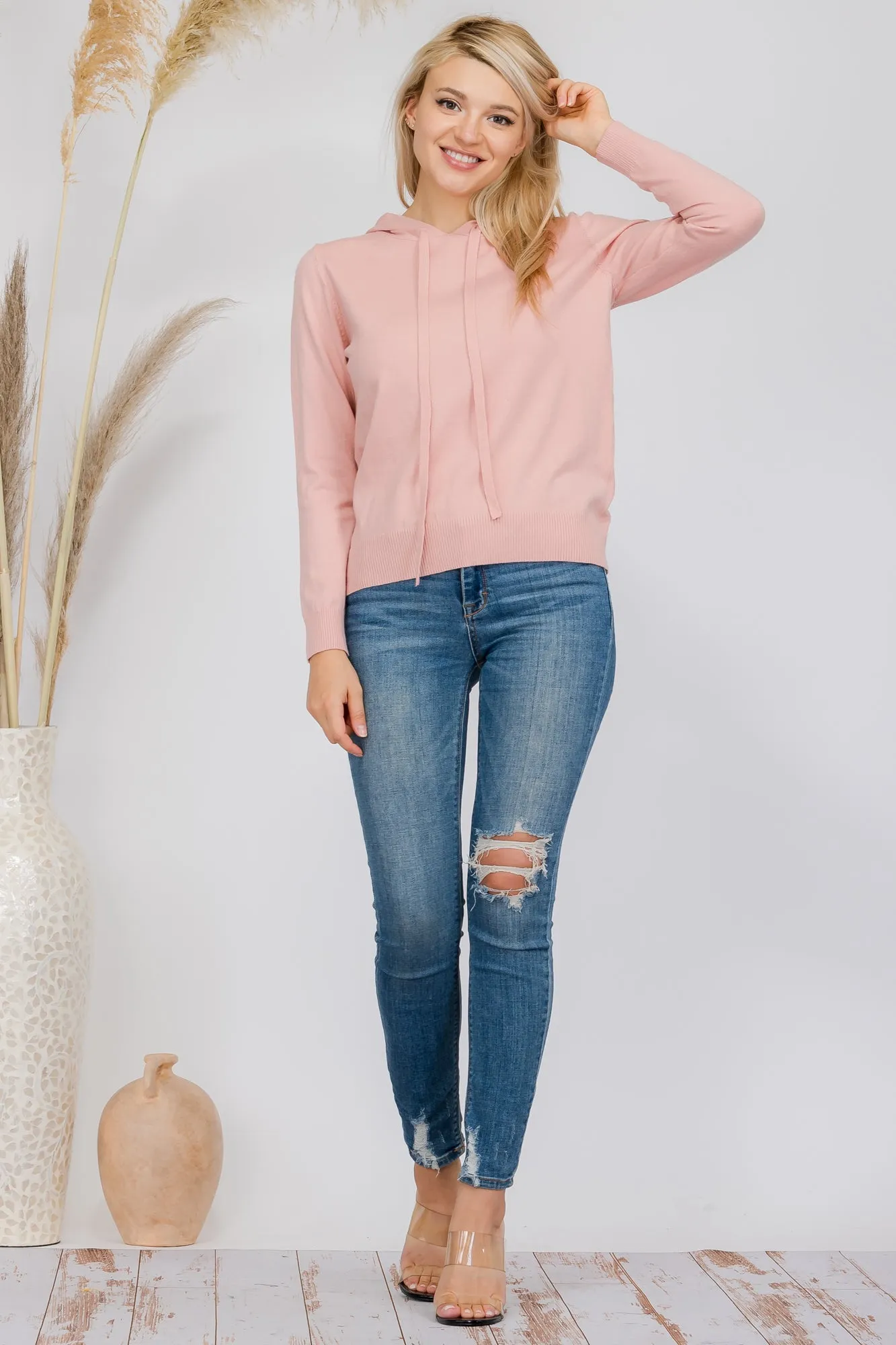 Blush Laid Back Sweater Hoodie