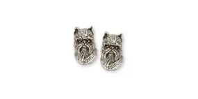 Brussels Griffon Earrings Handmade Sterling Silver Dog Jewelry GF10-E