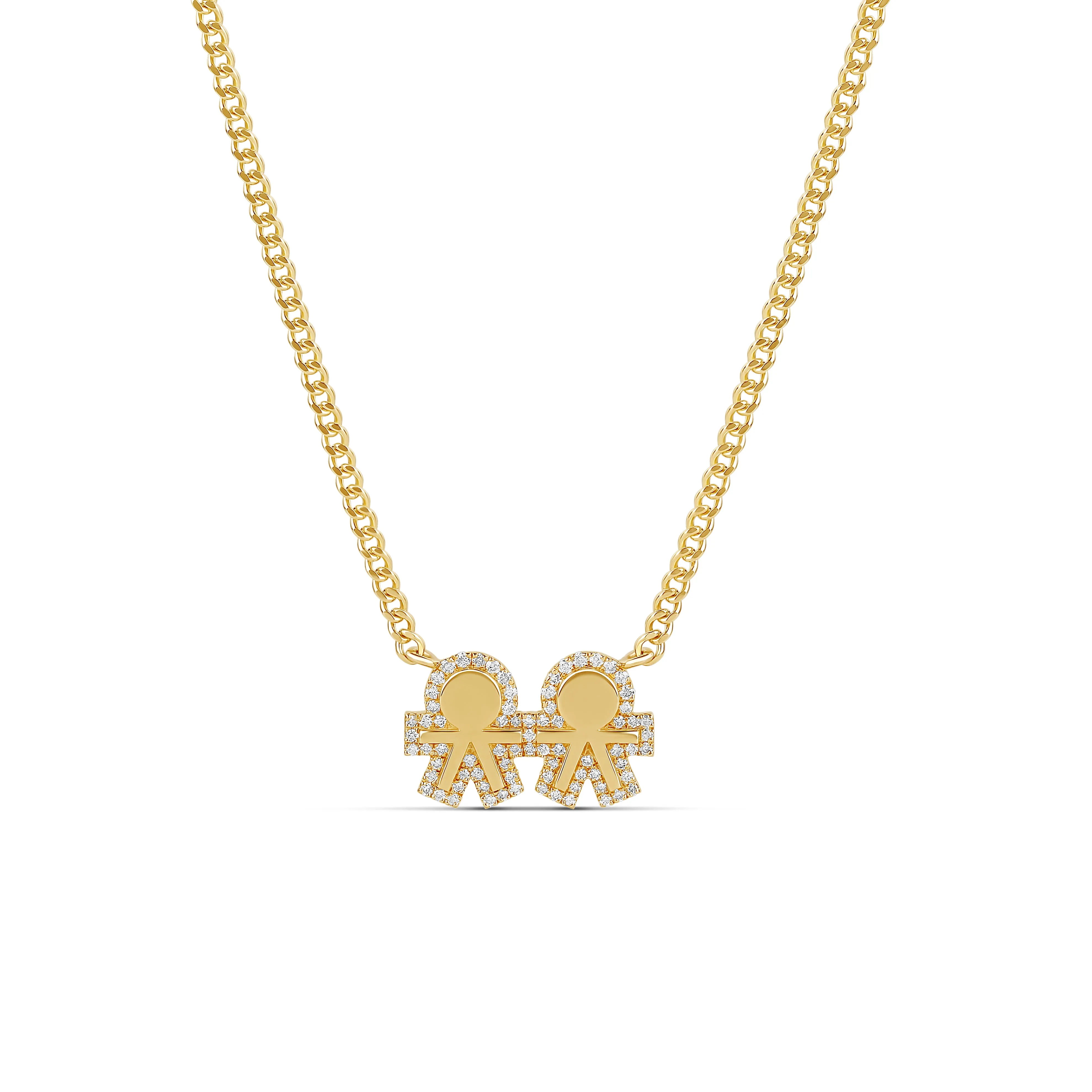 Bubbly Kids Diamond Cuban Necklace