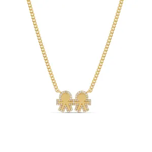 Bubbly Kids Diamond Cuban Necklace