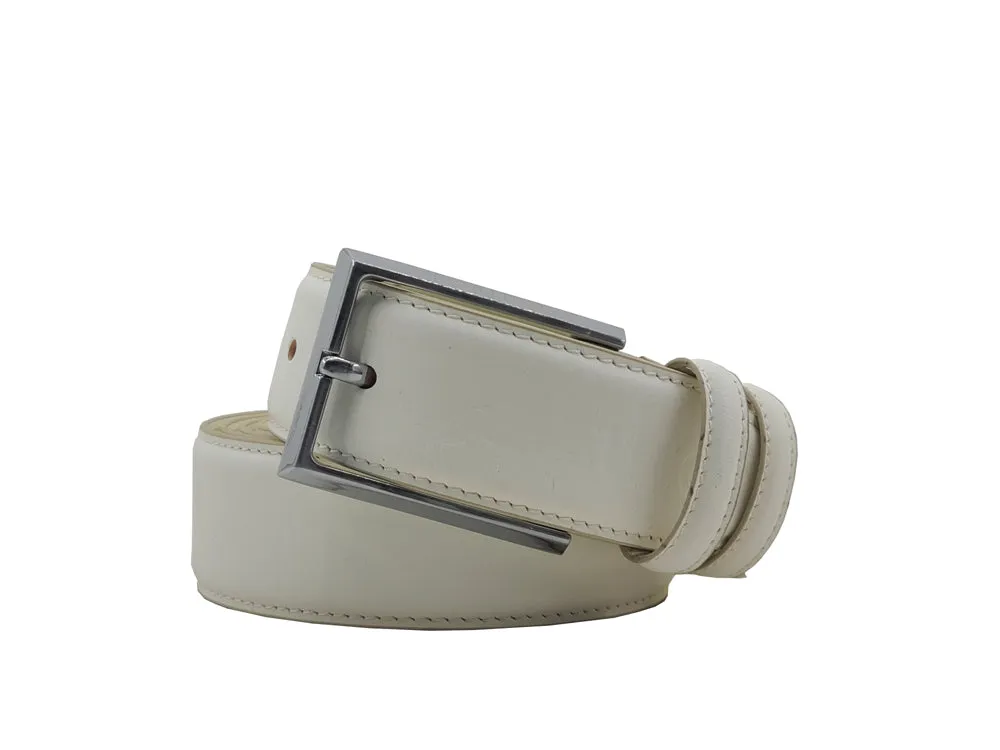 Burnished Calfskin Leather Belt