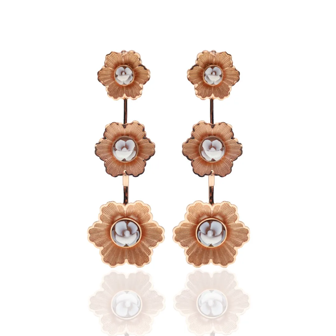 Cameo Fiore Long Earrings