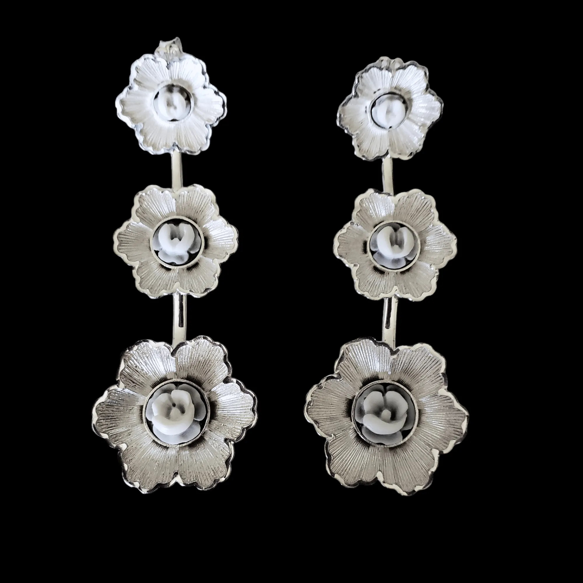 Cameo Fiore Long Earrings