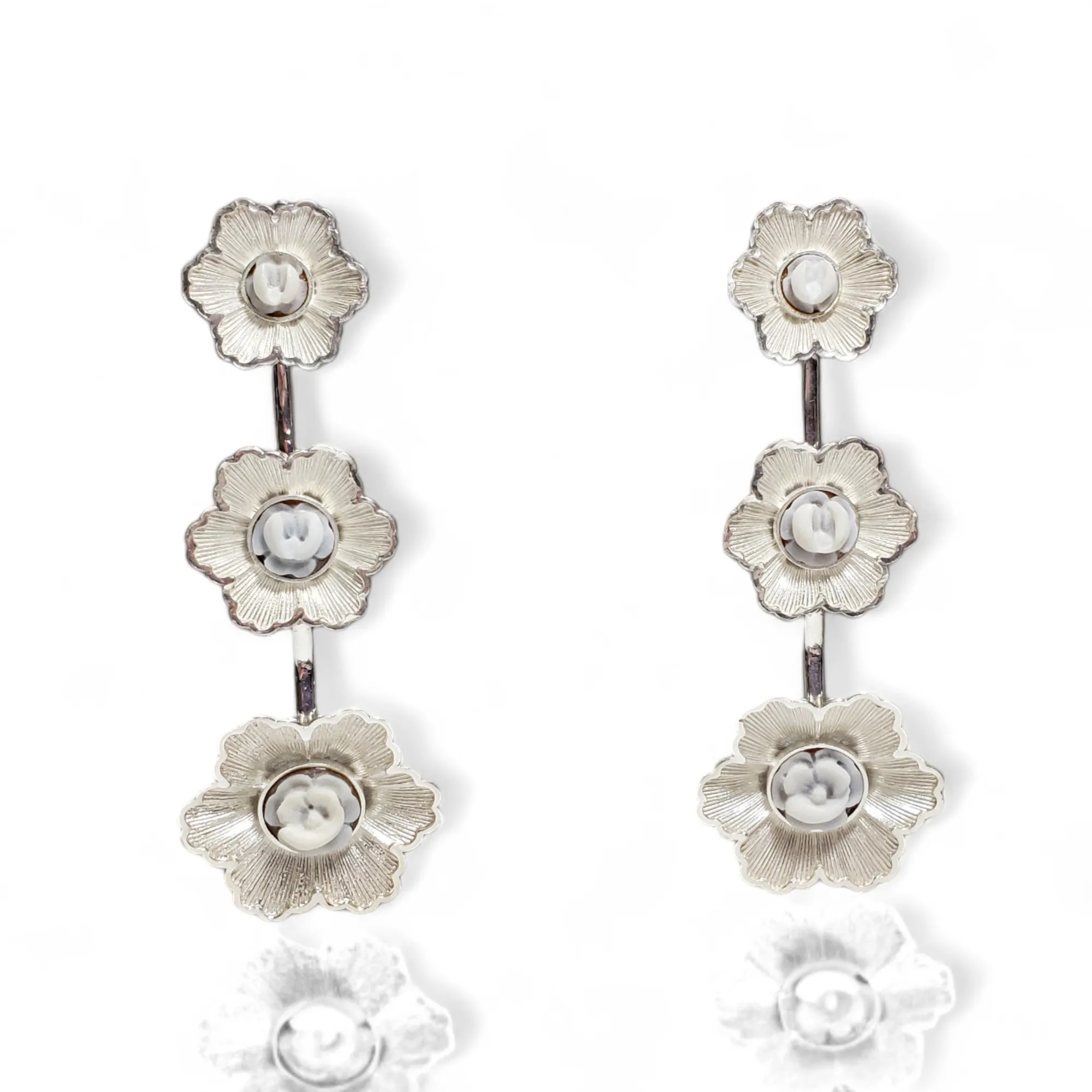 Cameo Fiore Long Earrings