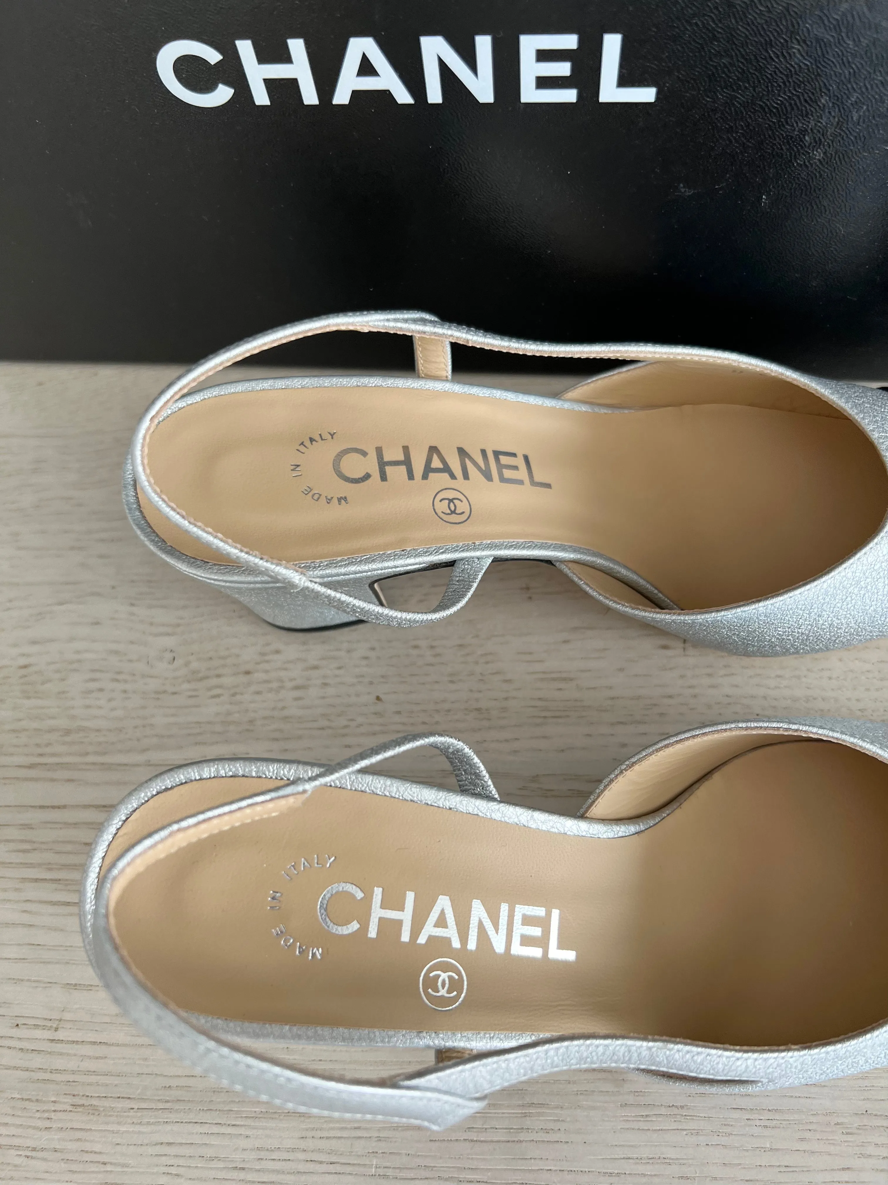 Chanel Slingback Heels