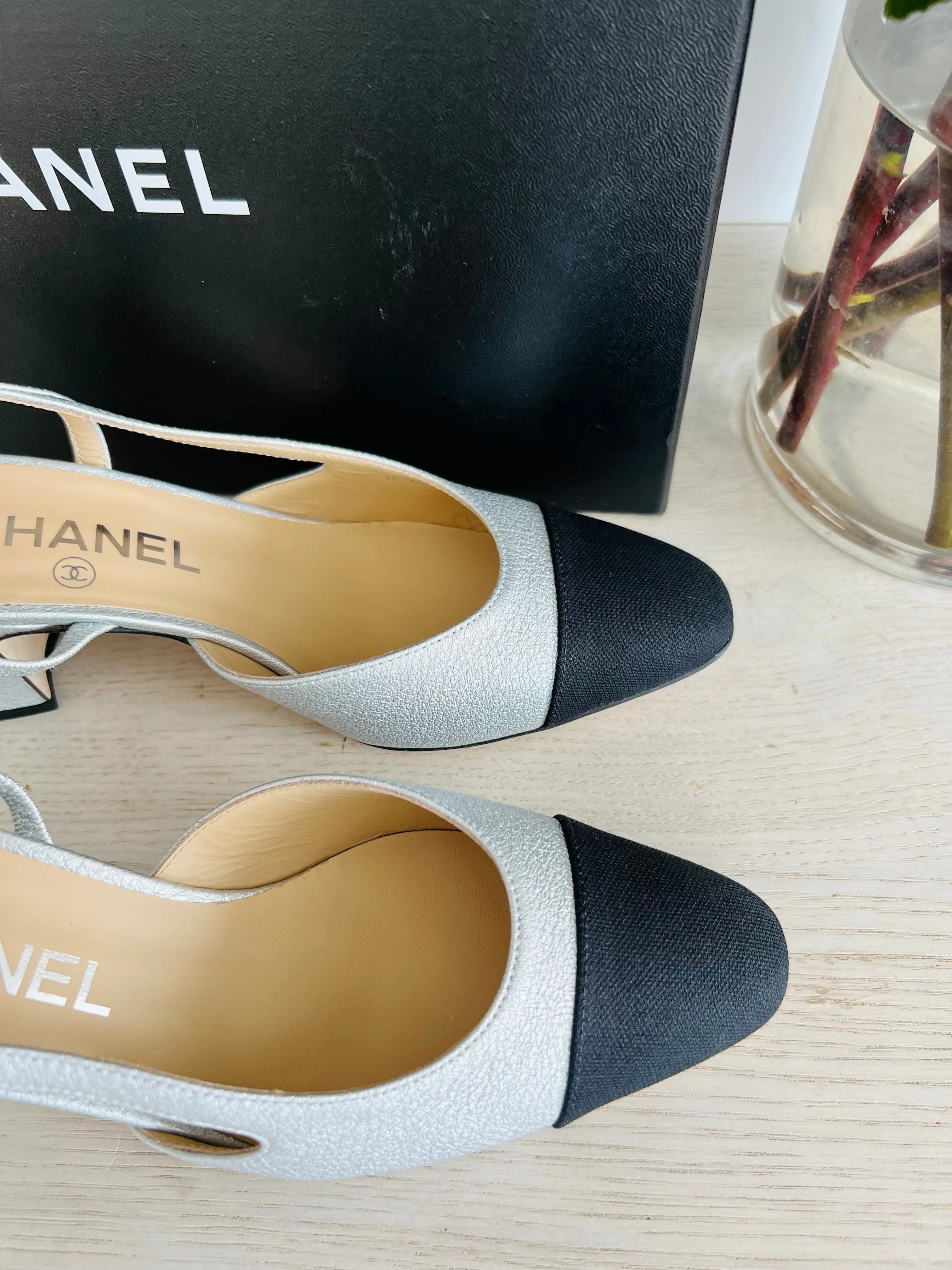 Chanel Slingback Heels