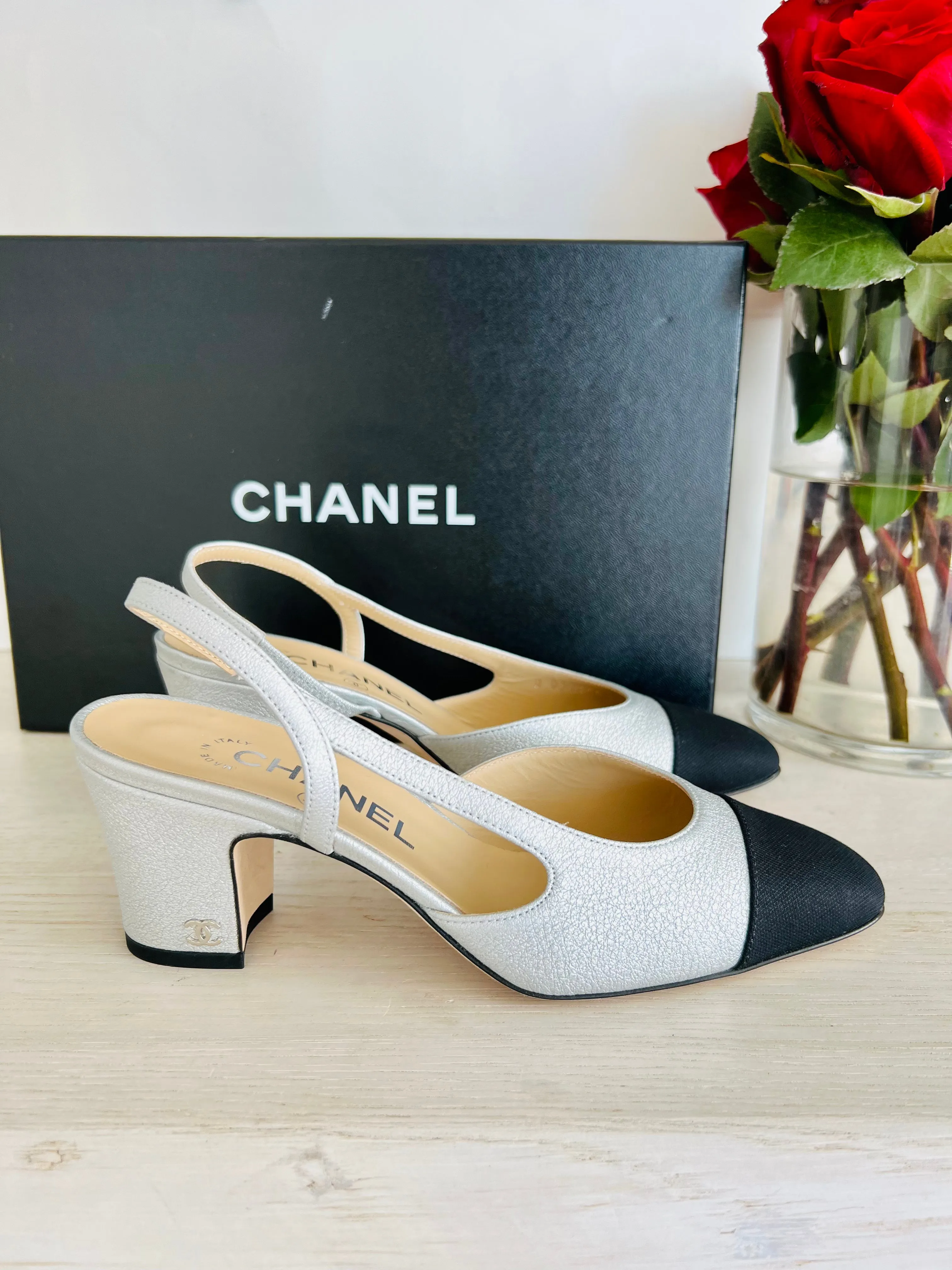 Chanel Slingback Heels