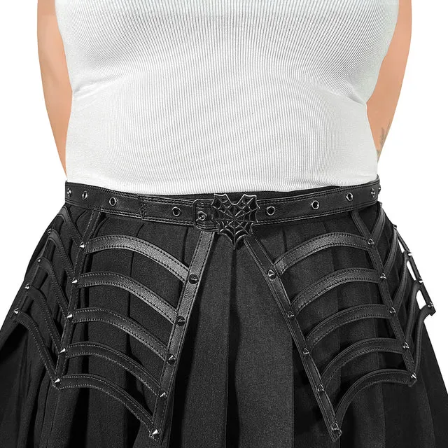 Demonia Da-315 Spiderweb Cutout Belt