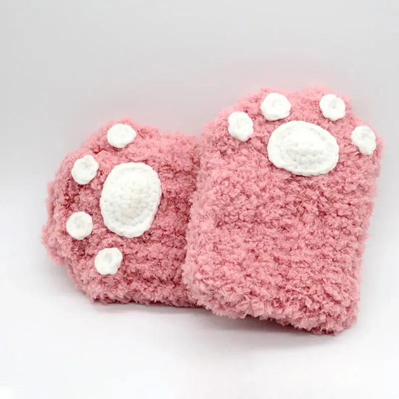 DIY Knitted Cat Paw Gloves