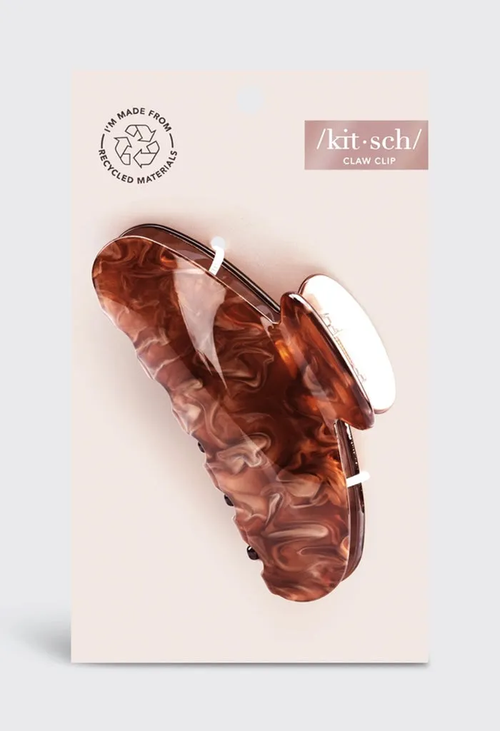 Eco Friendly Marble Claw Clip-Brunette