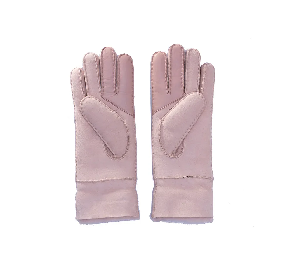 EVERAU Ladies Fluffy Sheepskin Wool Gloves Stacey