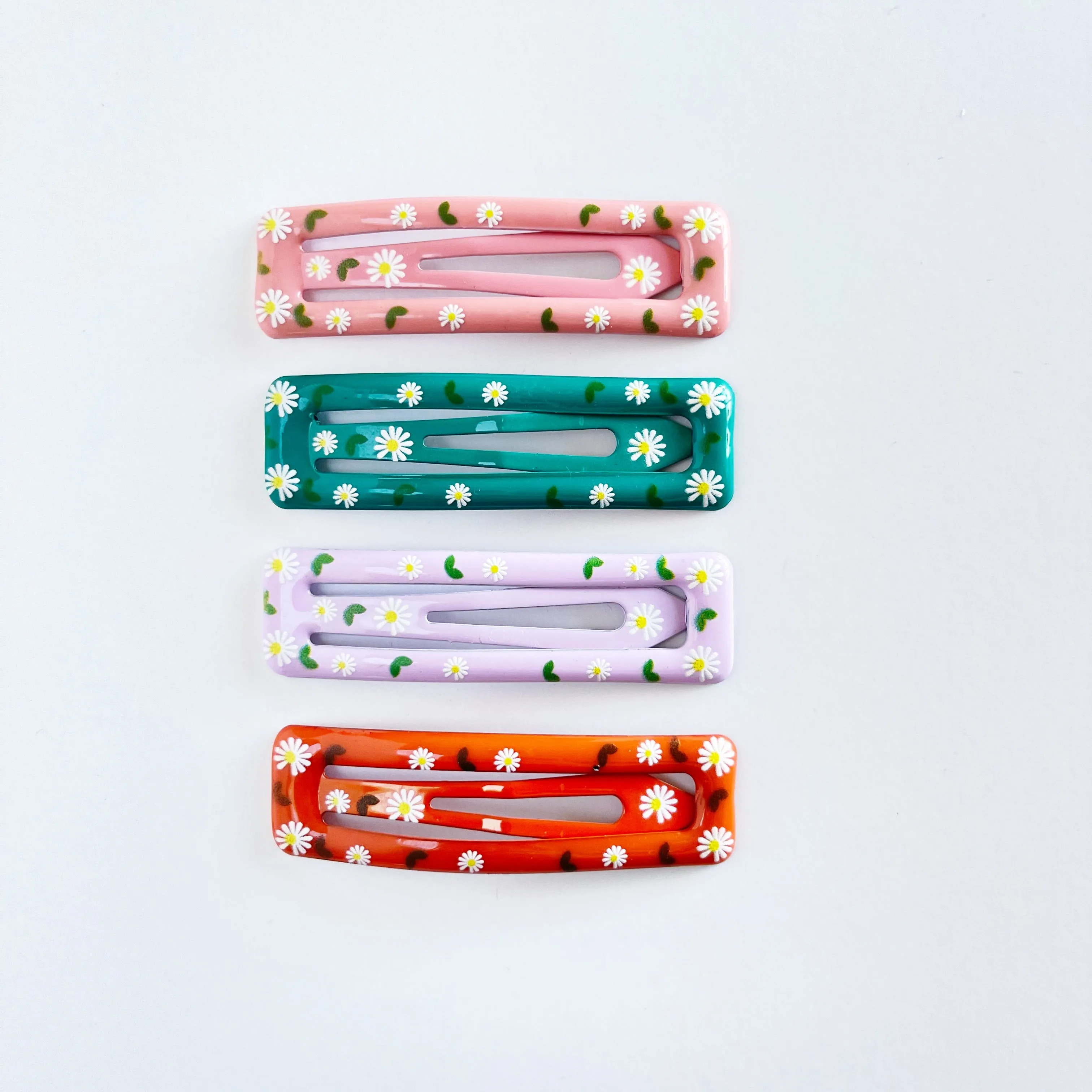 “Flower Farm” Hair Barrettes - Brights