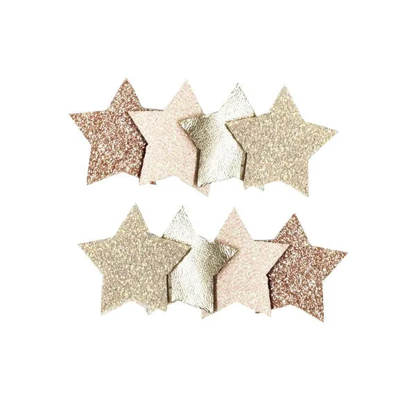 Frosted Shimmer Star Hair Clip