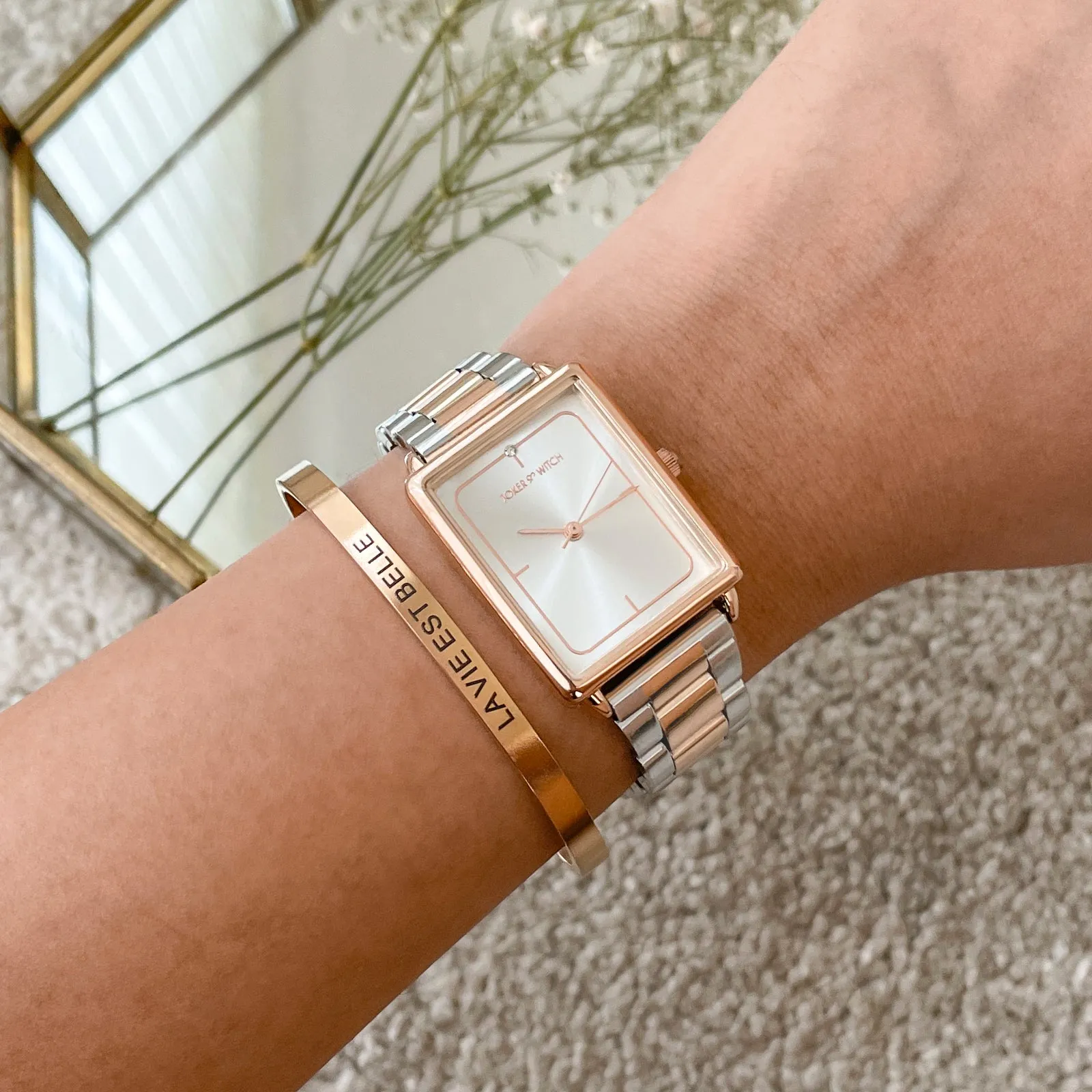 Gabriella Dualtone Watch Bracelet Stack