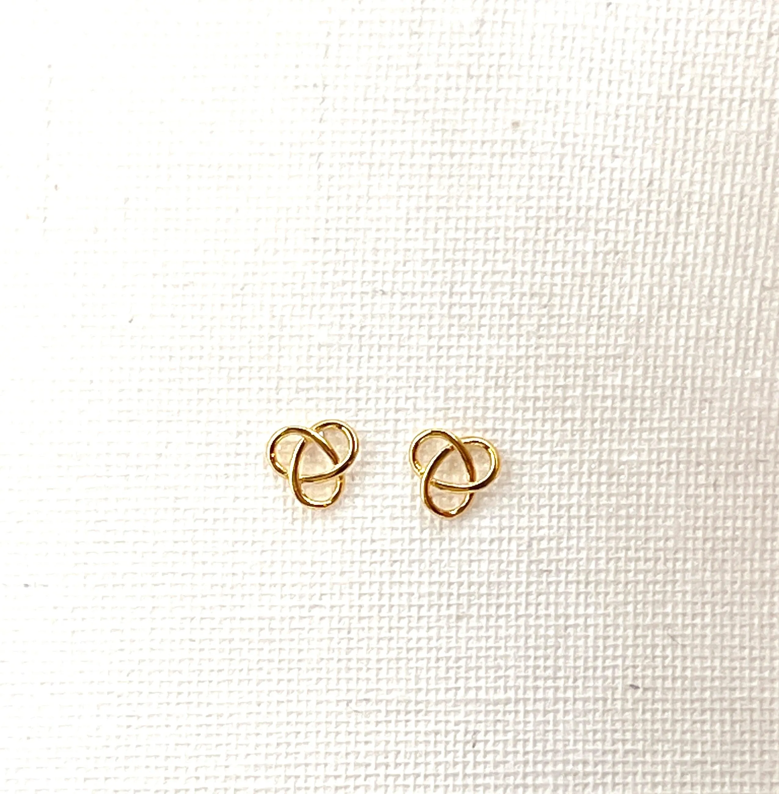 Goddess Trinity Knot Stud Earrings