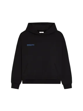 In Conversion Cotton Hoodie—black