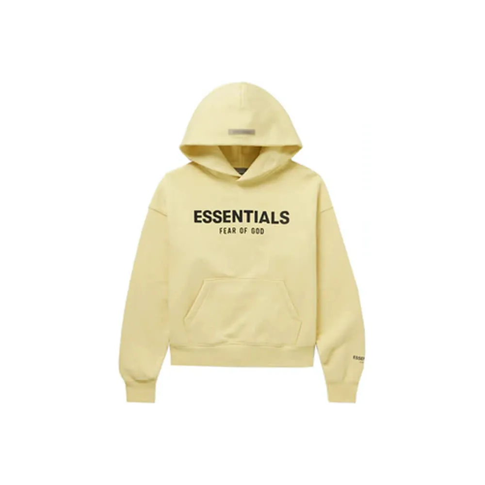 KIDS FEAR OF GOD ESSENTIALS HOODIE CREAM