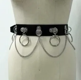 Kimmi Hoop Belt in Black