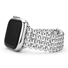 Lagos Smart Caviar Stainless Steel Infinite Caviar Beaded Watch Bracelet, 38-45mm