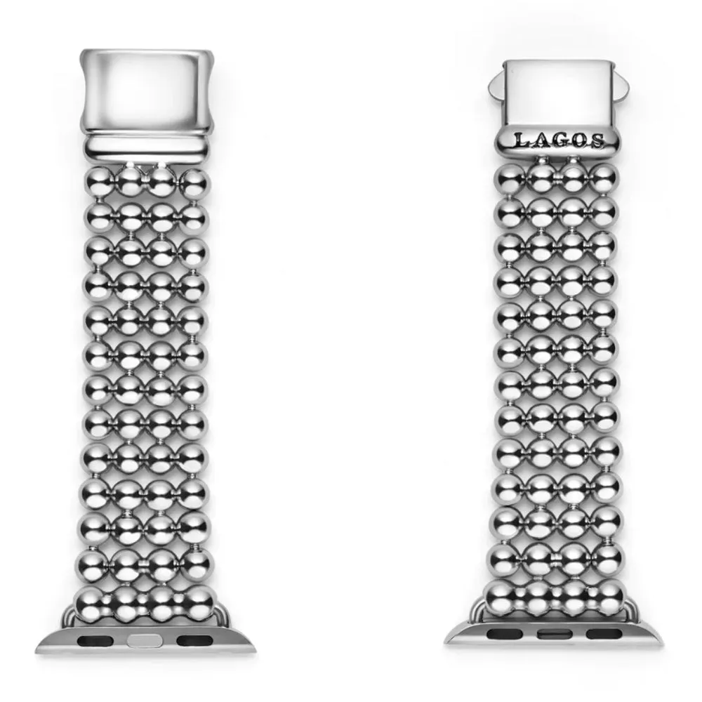 Lagos Smart Caviar Stainless Steel Infinite Caviar Beaded Watch Bracelet, 38-45mm