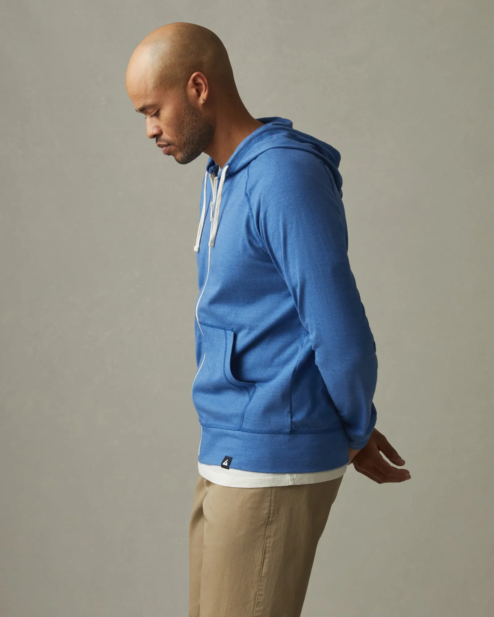 Lightweight Full Zip - Essential Blue