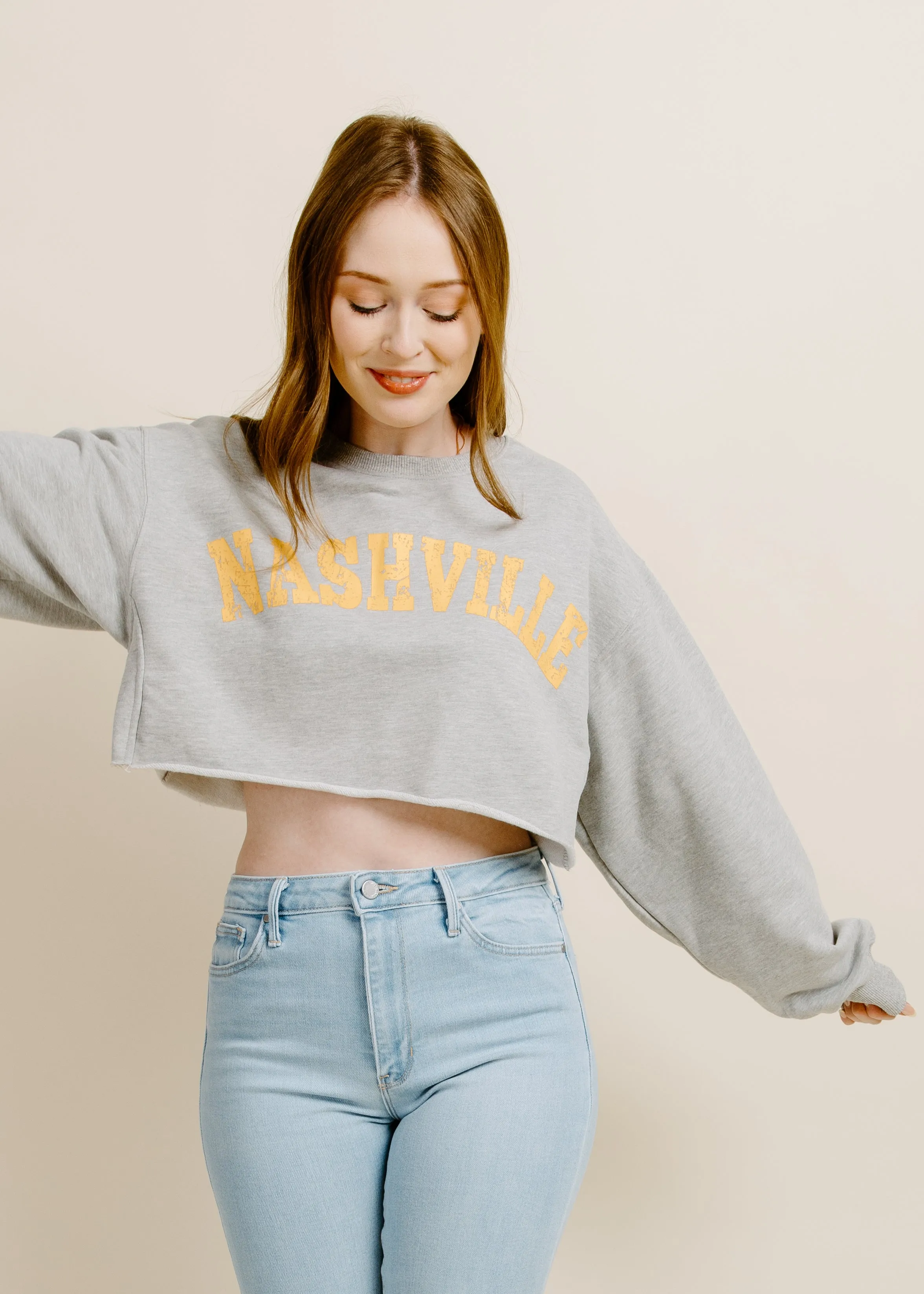 Lila Nashville Cropped Sweatshirt