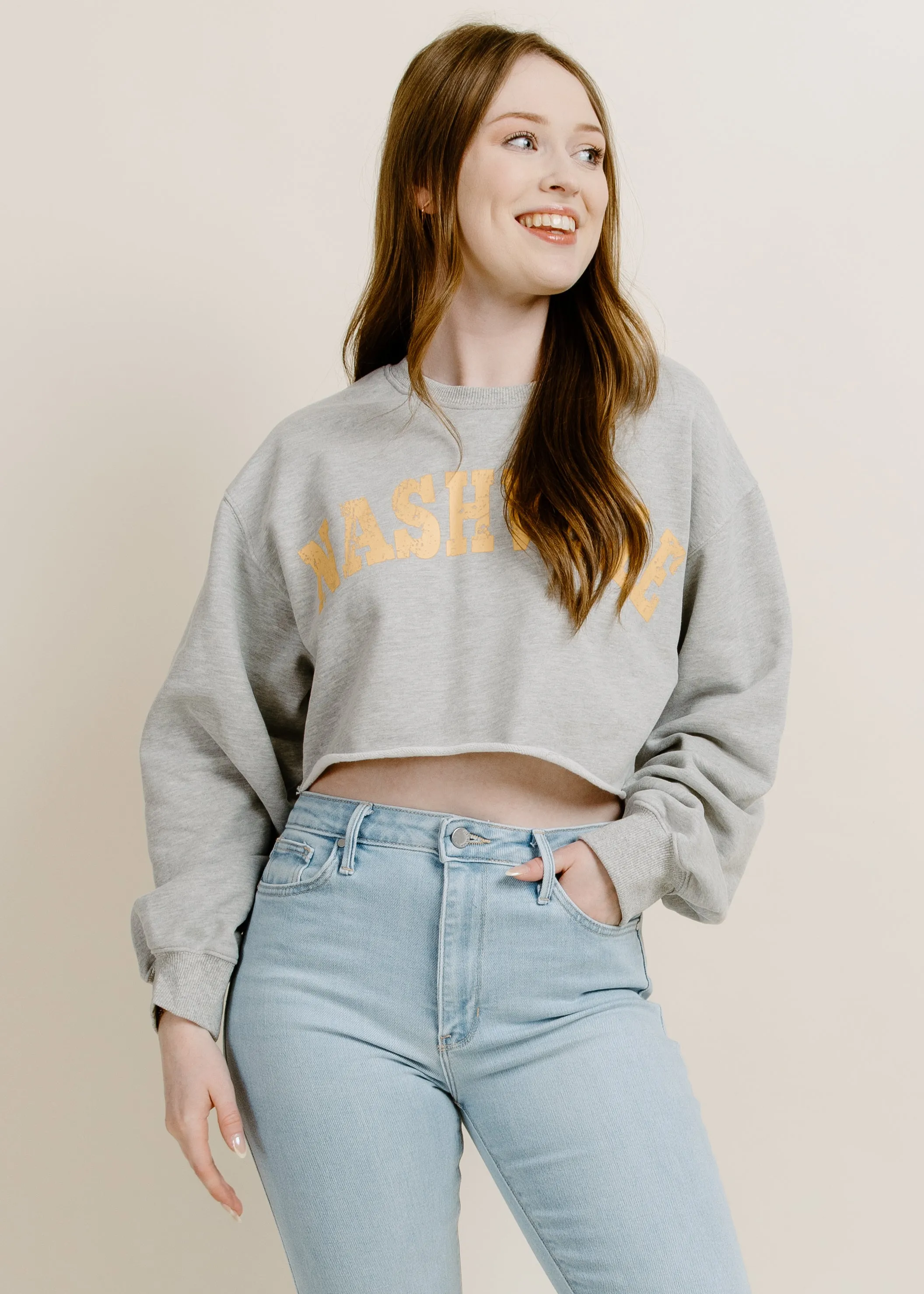 Lila Nashville Cropped Sweatshirt