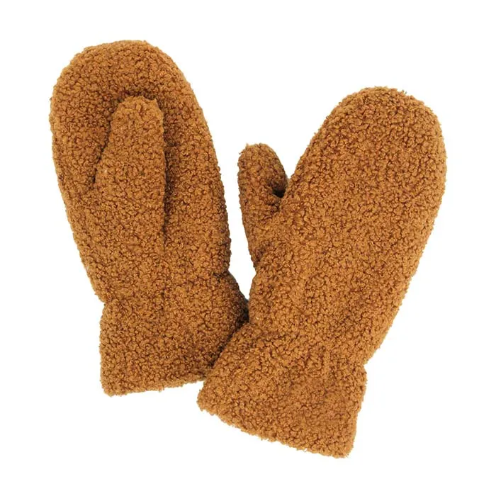 Lining Teddy Bear Mitten Gloves