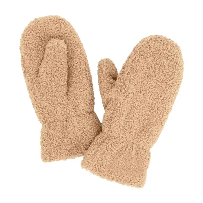 Lining Teddy Bear Mitten Gloves