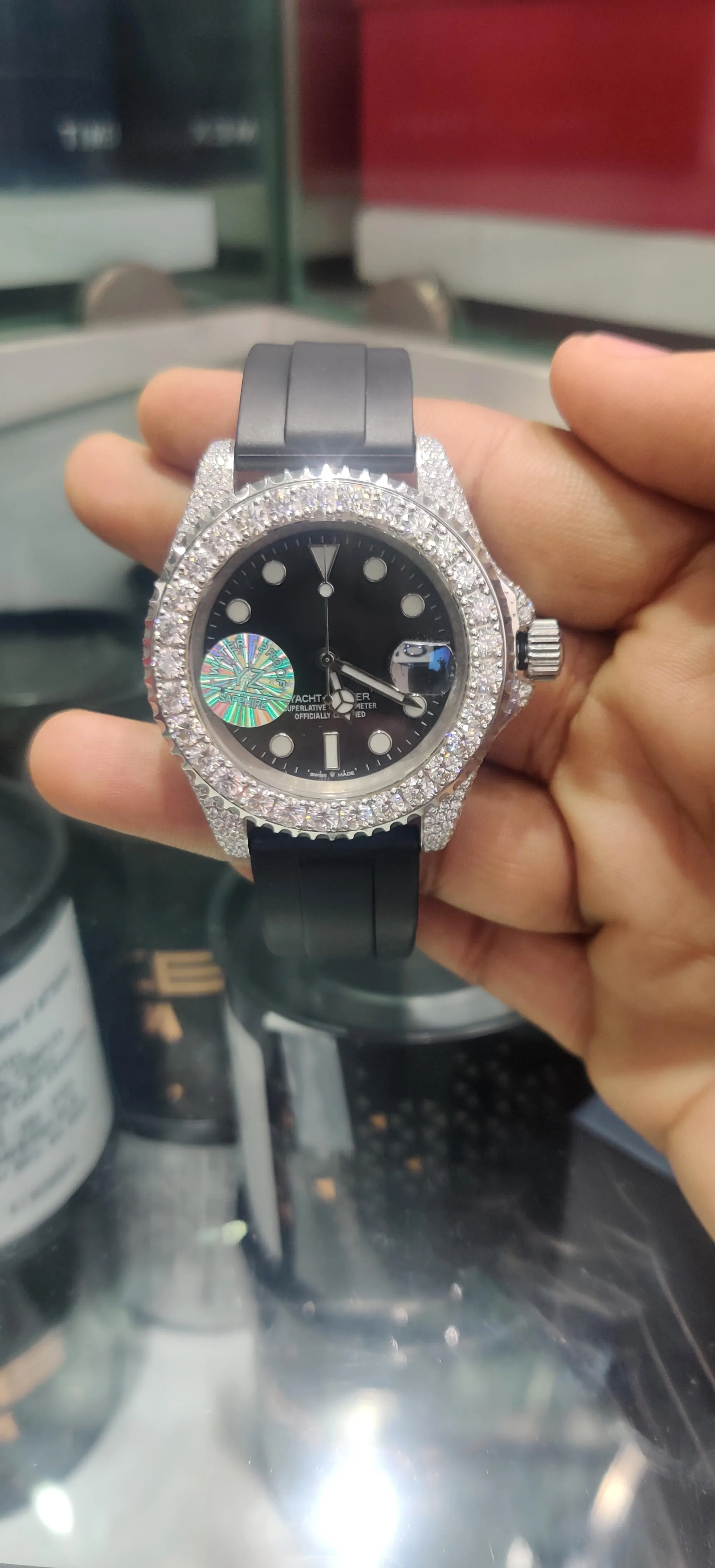 Moissanite watch | diamond watch(W-31)