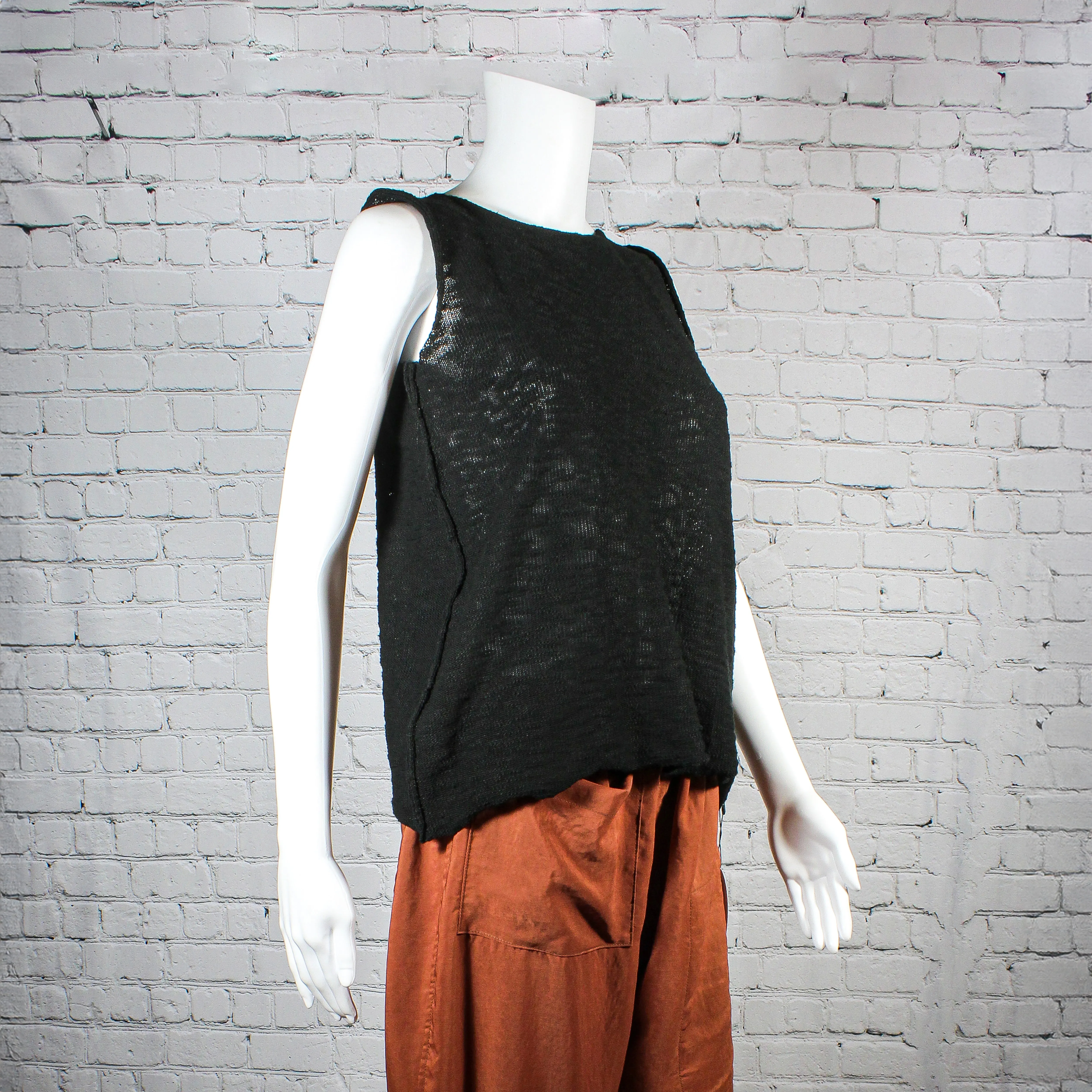 NEW! Open Back Tank in Black by Paper Temples