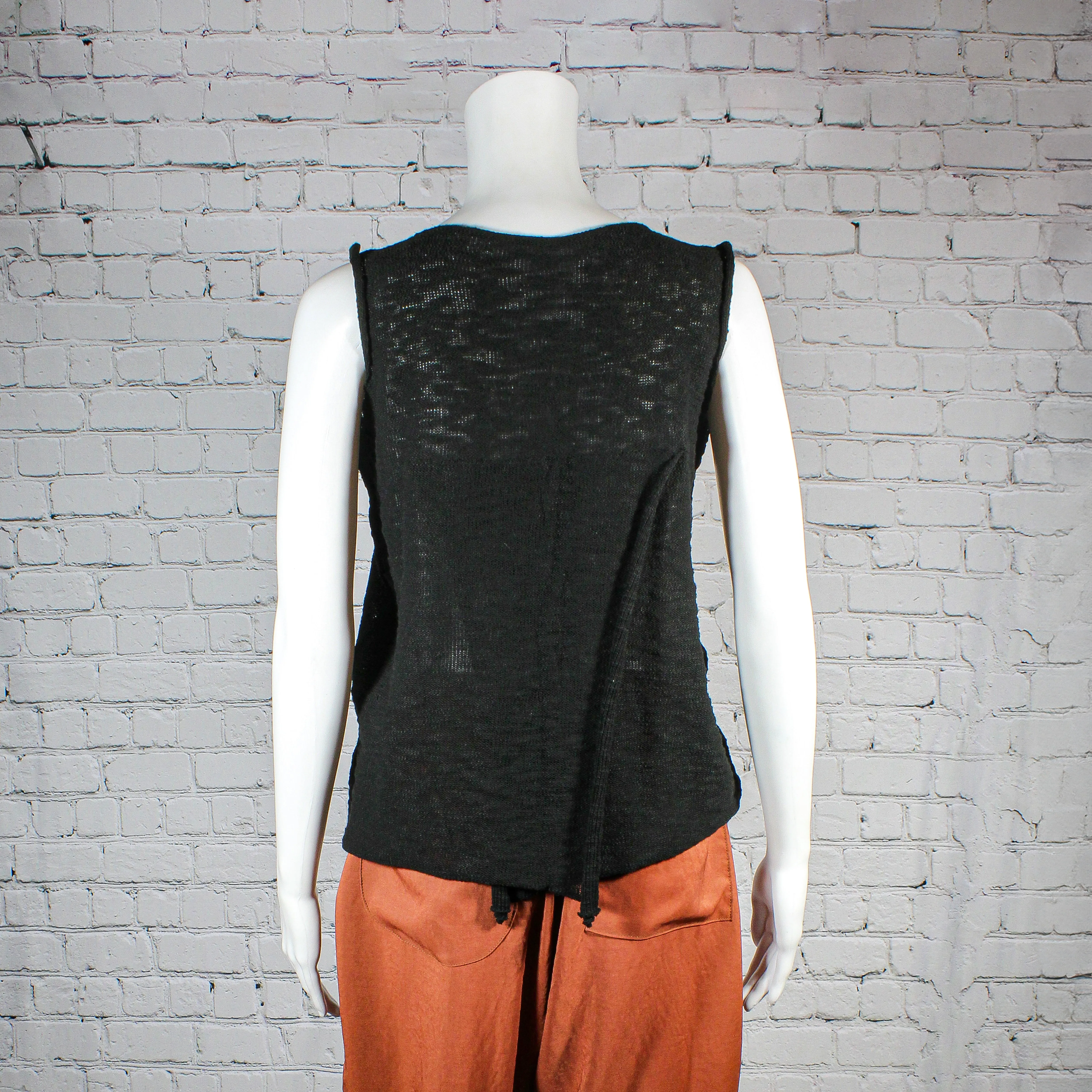 NEW! Open Back Tank in Black by Paper Temples