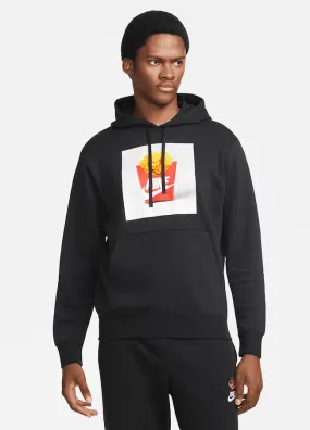 NIKE BRUSHED-BACK PULLOVER HOODIE