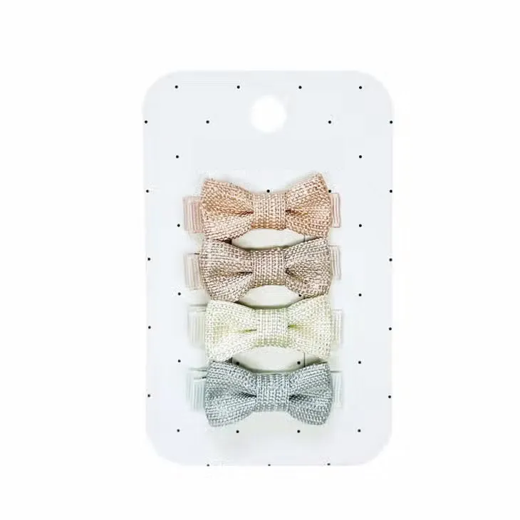 Nordic Shimmer Mini Bow Hair Clip