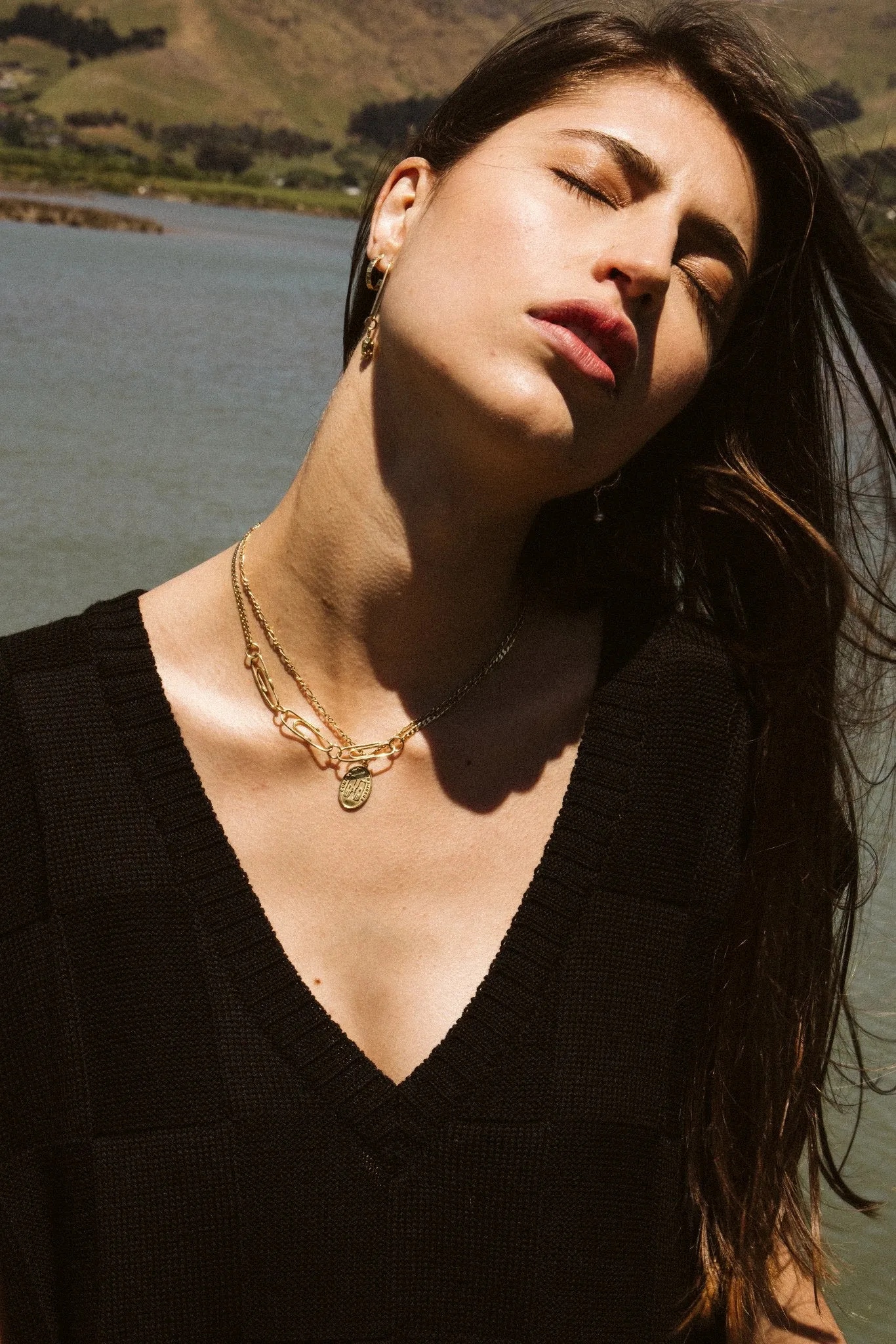 Paperclip Necklace | Gold