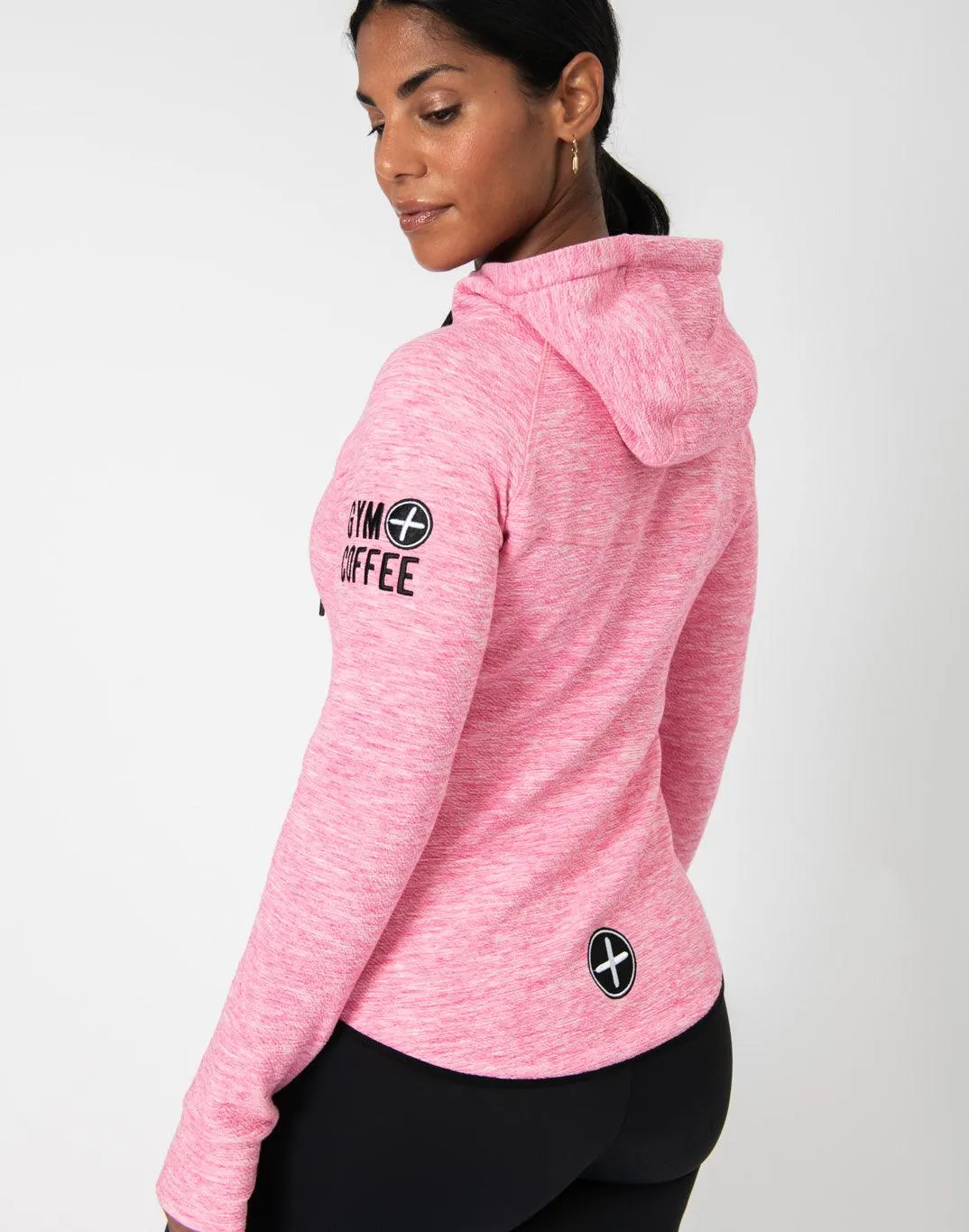 Pink Fleck Hoodie