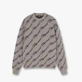 Represent Jacquard Logo Hazel Sweater