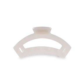 Small Teleties Open Claw Clip - Coconut White