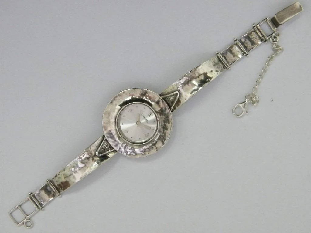 Sterling Silver Watch for Woman. Handcrafted Watches with Japanese Myota. NEW