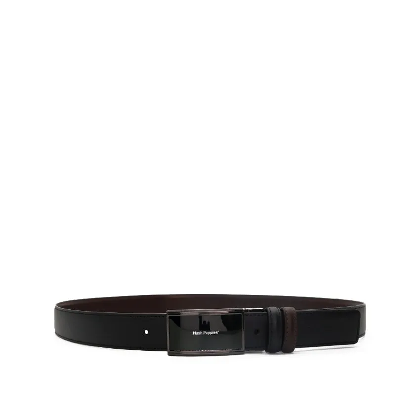 Struan Flat Clip Reversible Men's Belt - Black & Dark Brown