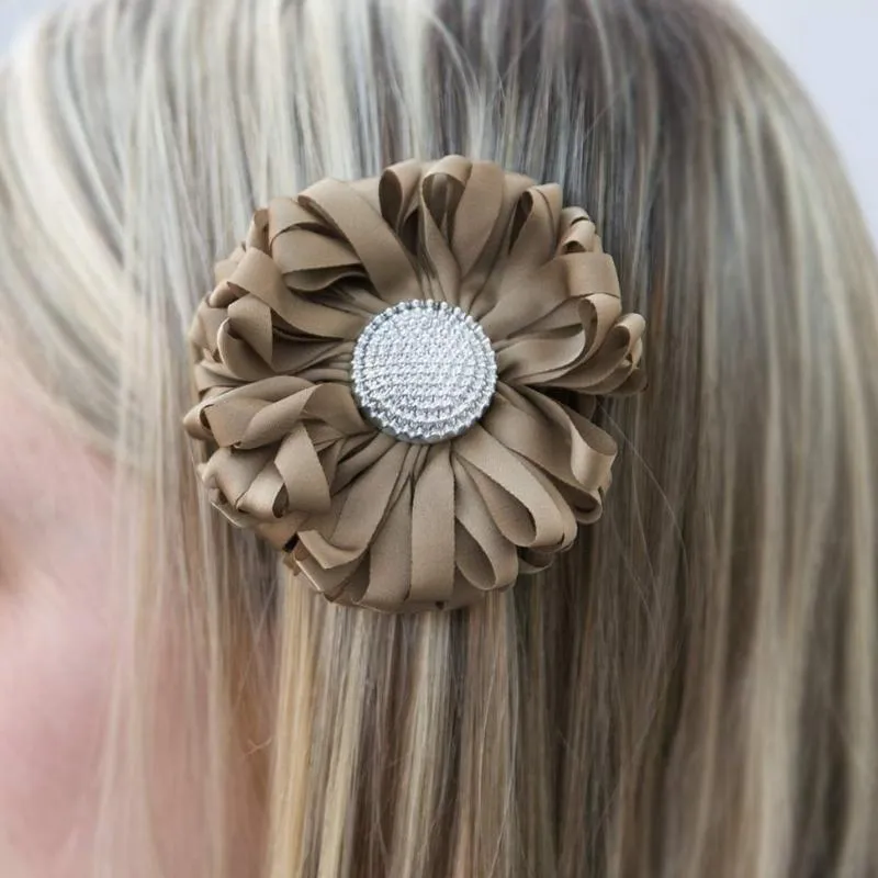 Welcome to Broadway Tan Hair Clip