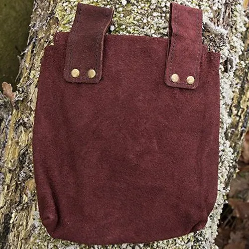 Wide Suede Leather Bag