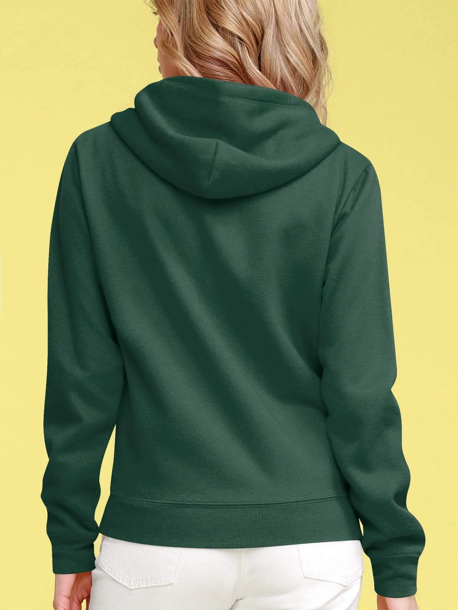 Women's Active Casual Zip-up Hoodie Long Sleeve Lightweight Sweatshirt